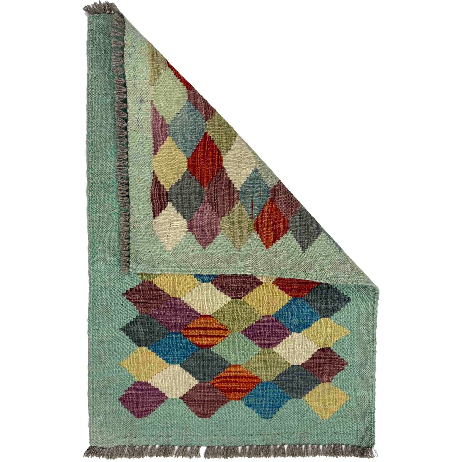 Handmade Vegetable Kelim 1' 11" x 2' 9" (ft) - No. G38864