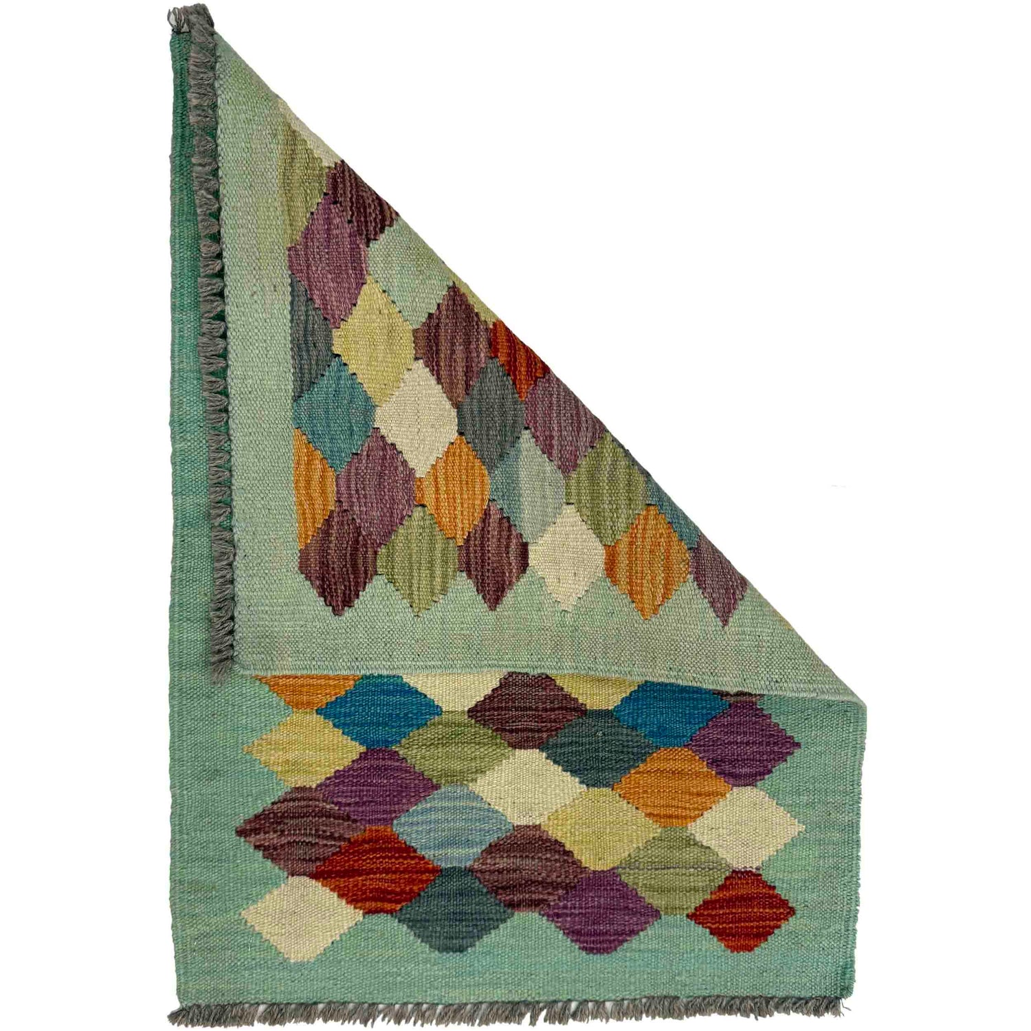 Handmade Vegetable Kilim 1' 10" x 2' 7" (ft) - No. G38867