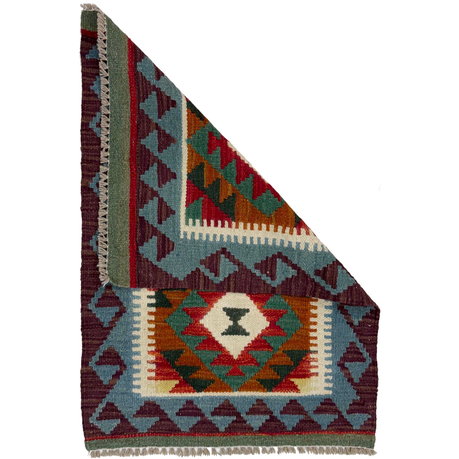 Handmade Vegetable Kelim 2' 1" x 2' 11" (ft) - No. G38869
