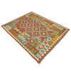 Handmade Vegetable Kelim 5' 0" x 6' 6" (ft) - No. G38872