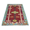 Handmade Vegetable Kilim 4' 5" x 6' 7" (ft) - No. G38881