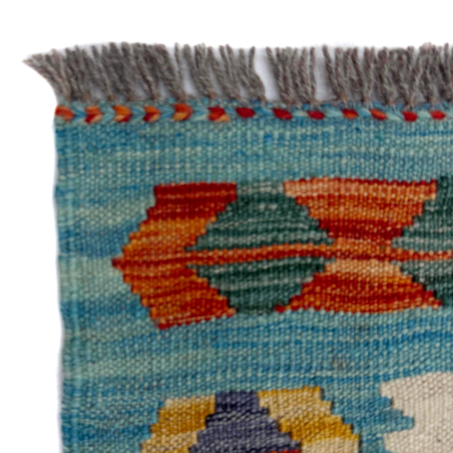 Handmade Vegetable Kilim 4' 5" x 6' 7" (ft) - No. G38881