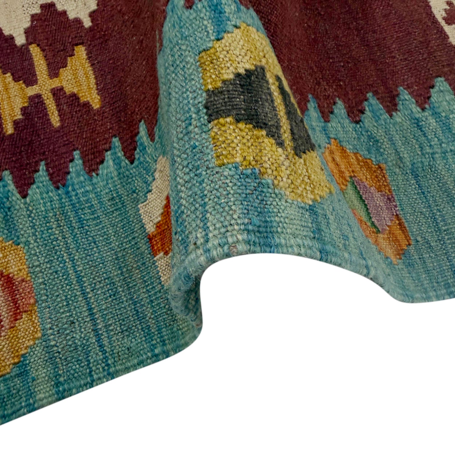 Handmade Vegetable Kilim 4' 5" x 6' 7" (ft) - No. G38881