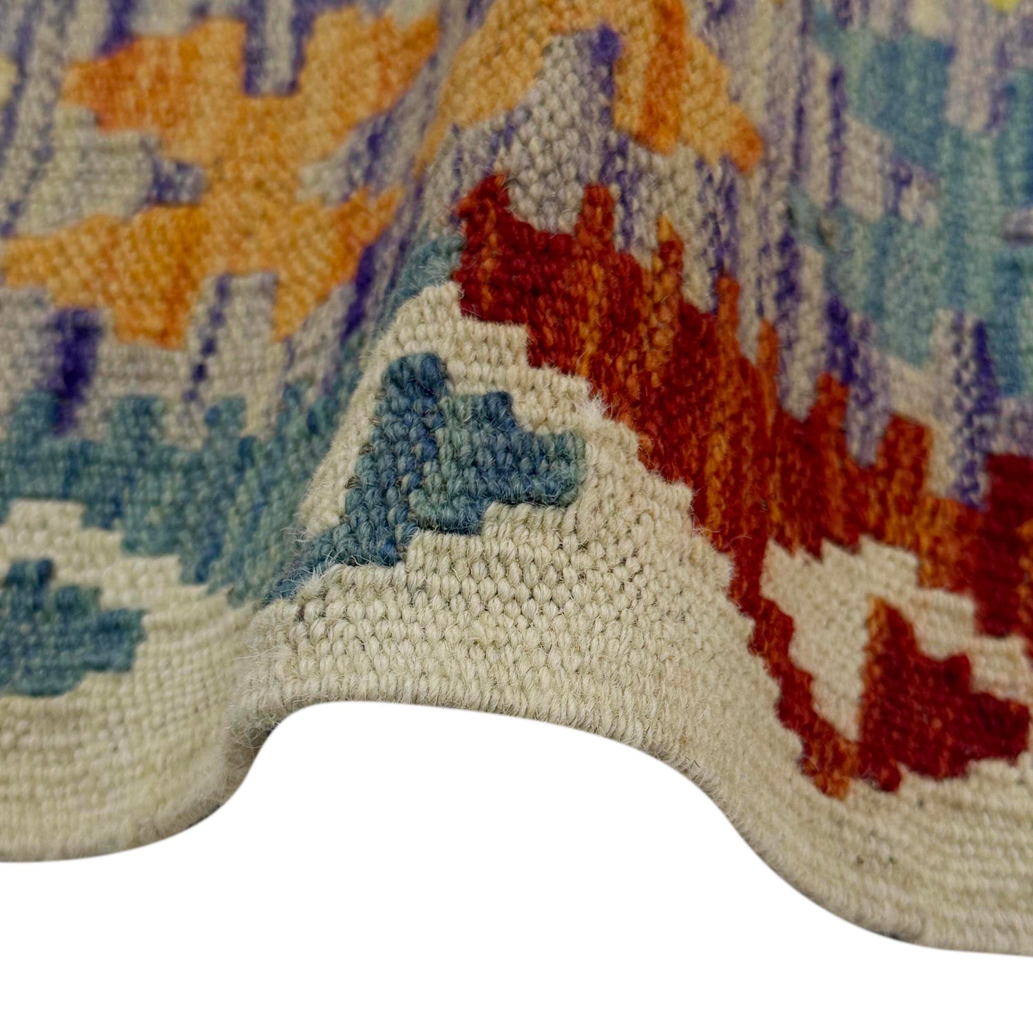 Handmade Vegetable Kelim 4' 11" x 6' 5" (ft) - No. G38885