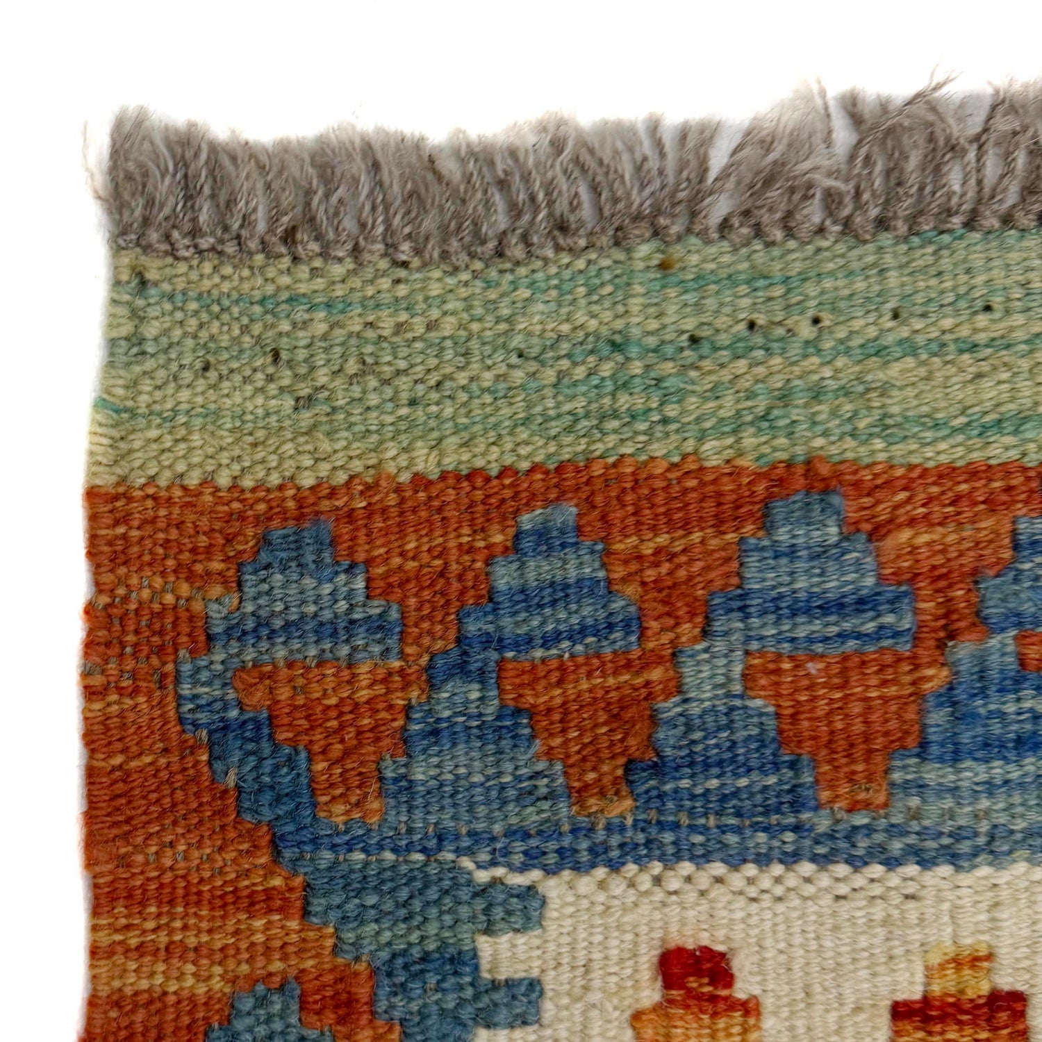 Handmade Vegetable Kelim 5' 1" x 6' 4" (ft) - No. G38886