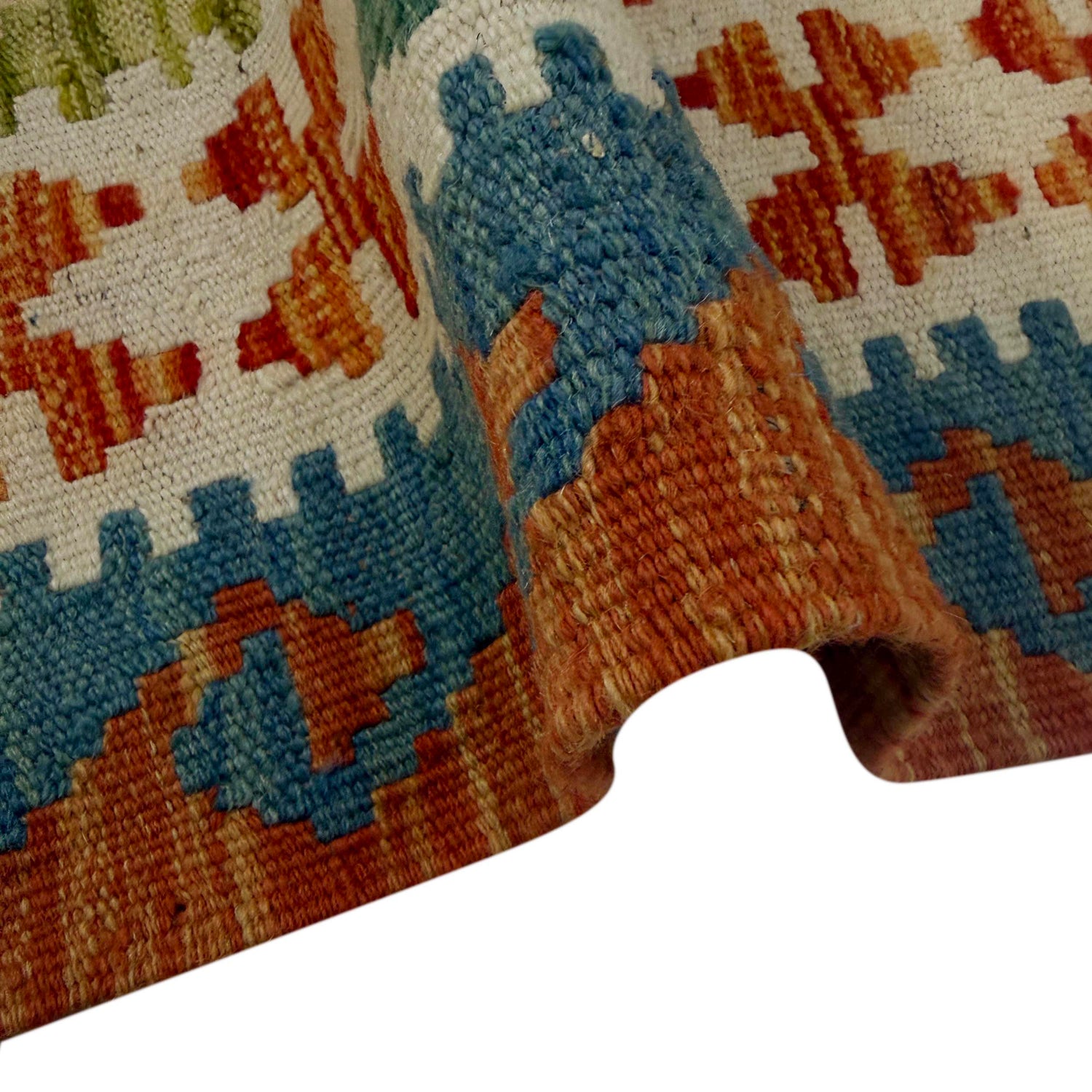 Handmade Vegetable Kelim 5' 1" x 6' 4" (ft) - No. G38886