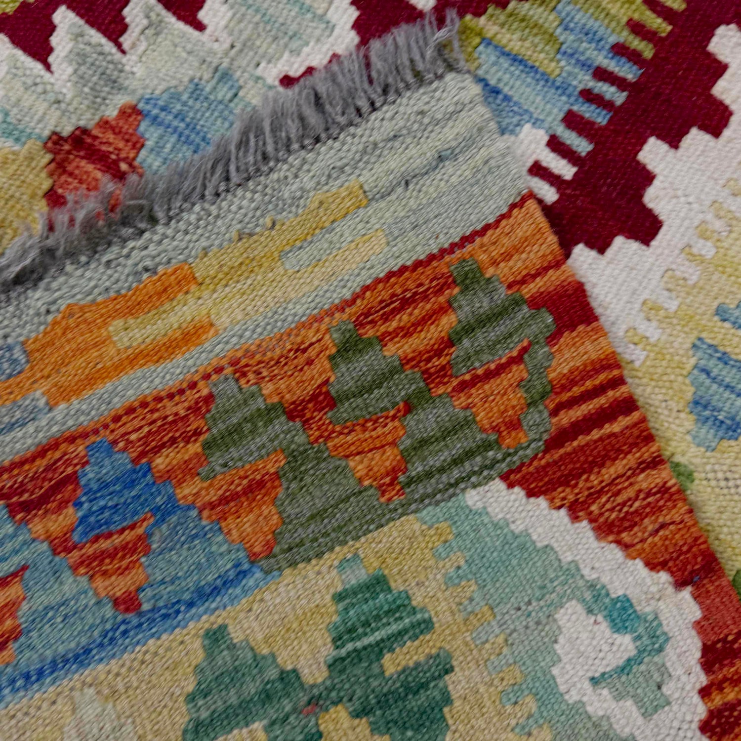 Handmade Vegetable Kilim 4' 10" x 6' 4" (ft) - No. G38887