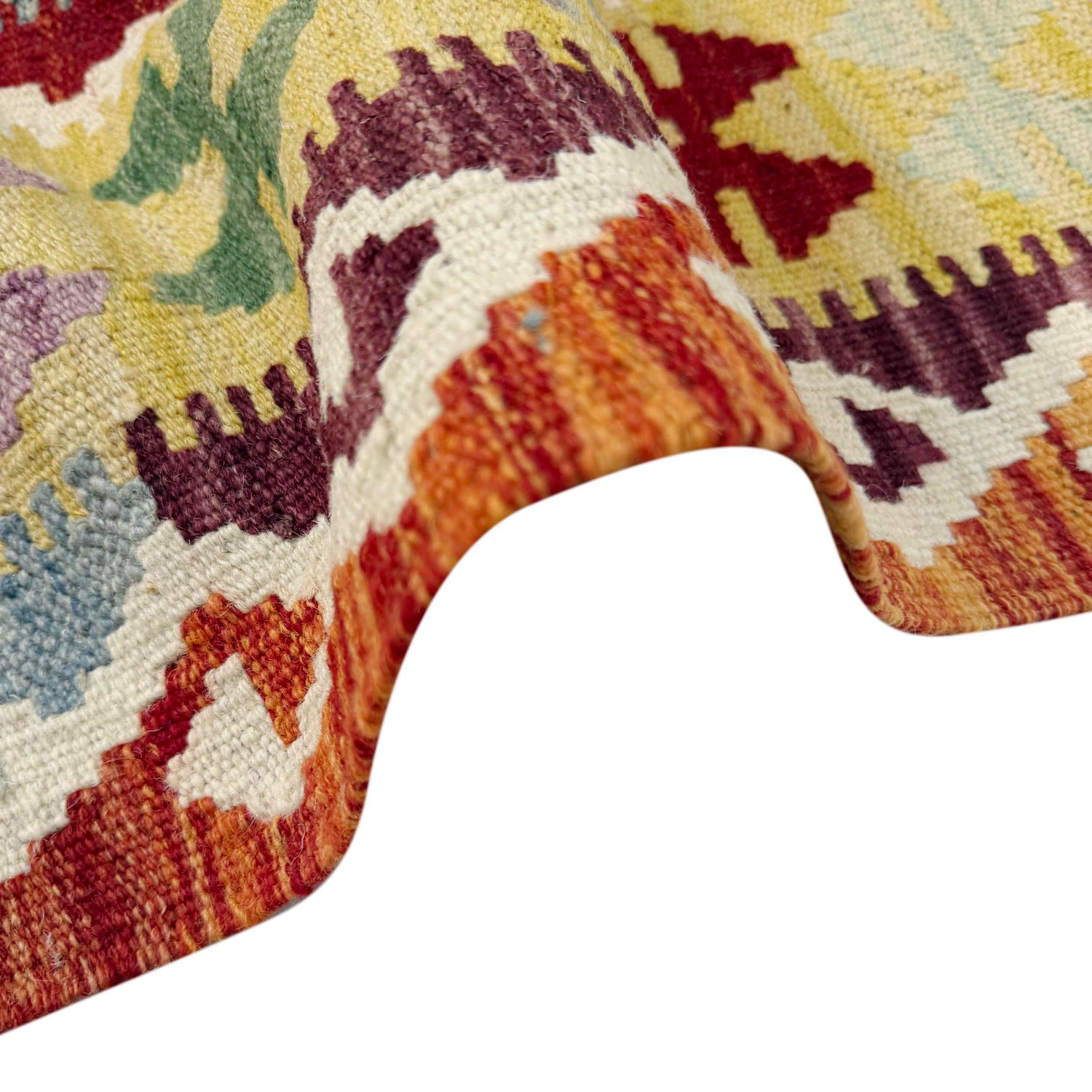 Handmade Vegetable Kilim 4' 10" x 6' 4" (ft) - No. G38887