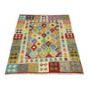 Handmade Vegetable Kelim 5' 1" x 6' 5" (ft) - No. G38888