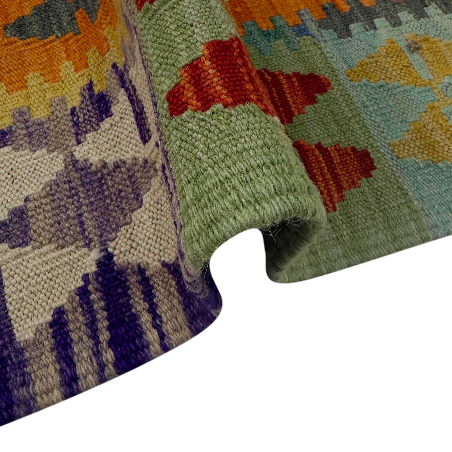 Handmade Vegetable Kilim 4' 10" x 6' 8" (ft) - No. G38892