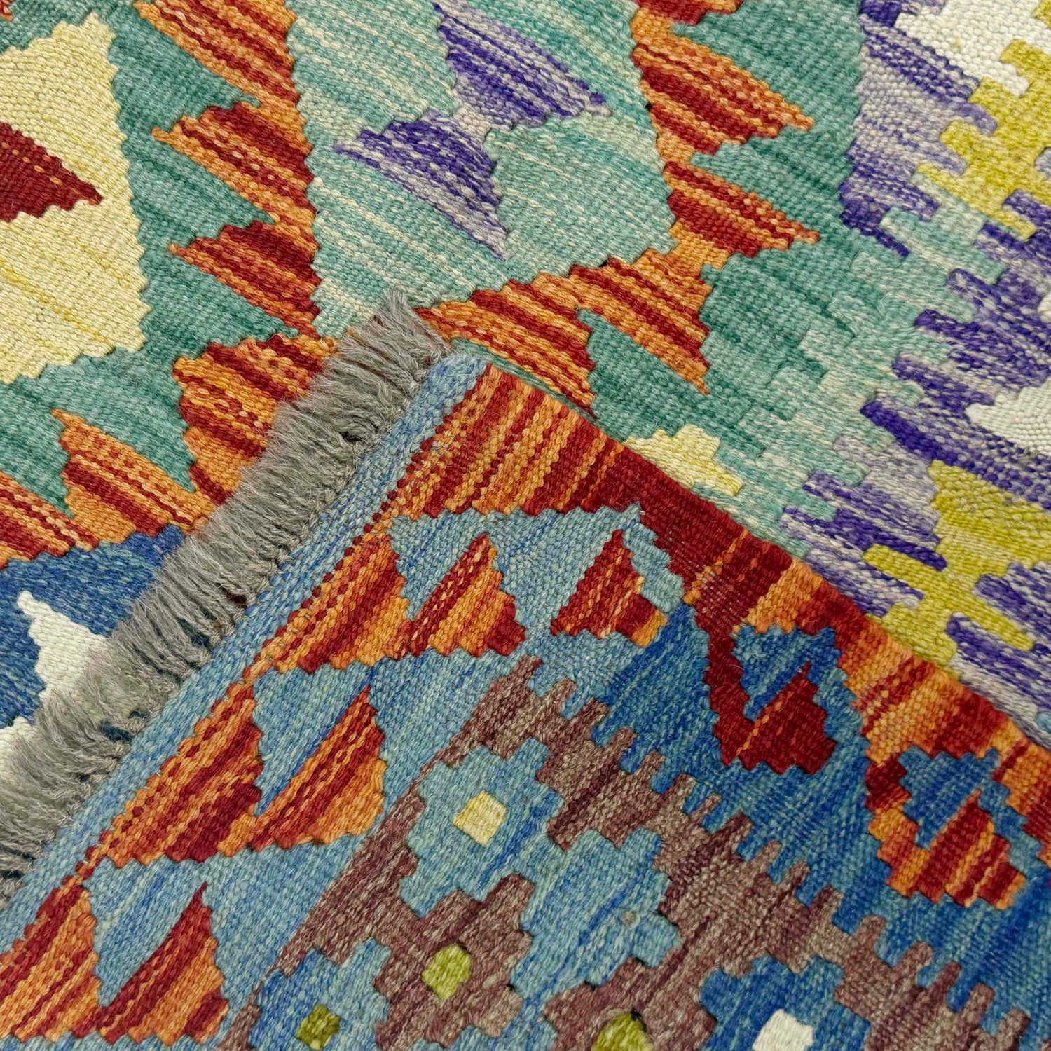 Handmade Vegetable Kilim 4' 11" x 6' 6" (ft) - No. G38893