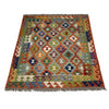 Handmade Vegetable Kelim 5' 1" x 6' 2" (ft) - No. G38894