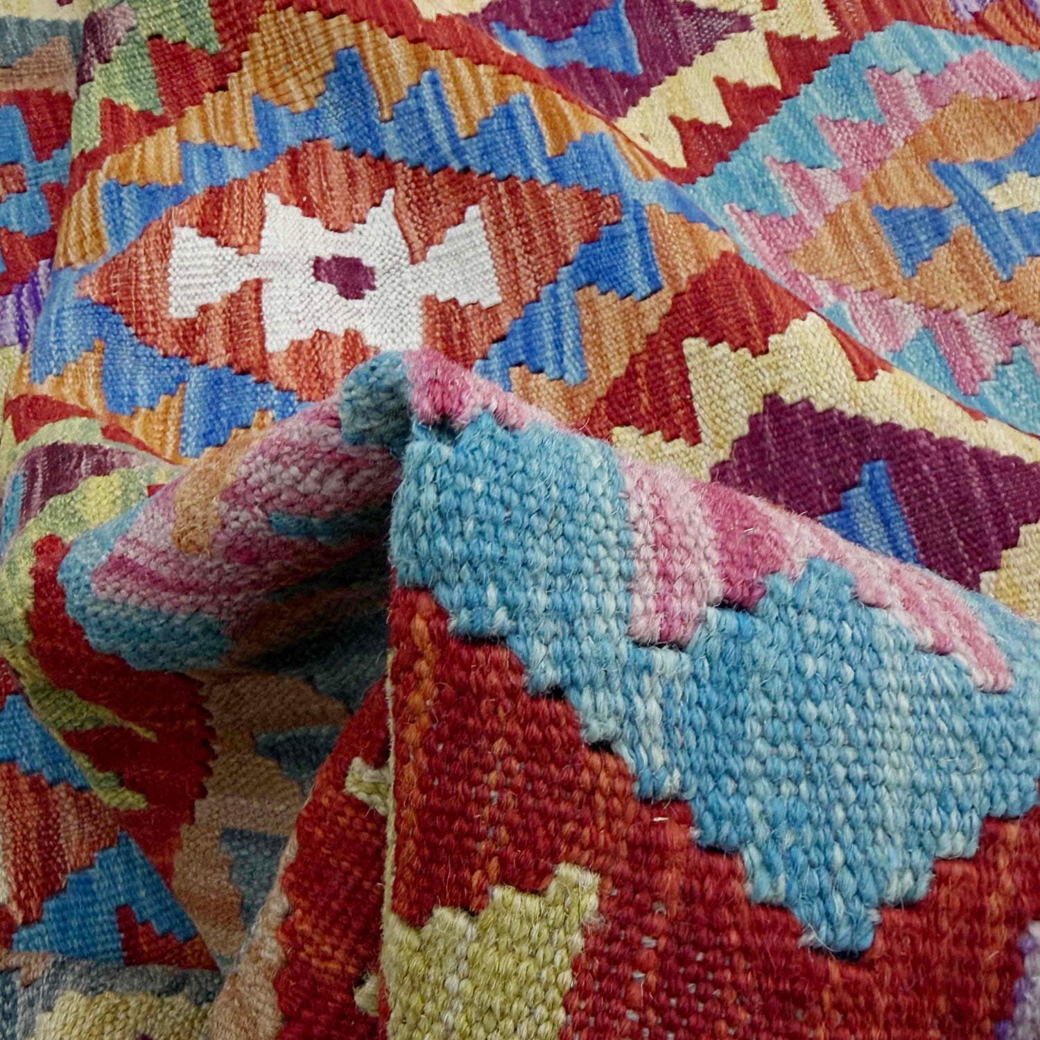 Handmade Vegetable Kelim 4' 11" x 6' 7" (ft) - No. G38896