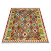 Handmade Vegetable Kelim 4' 10" x 6' 8" (ft) - No. G38897