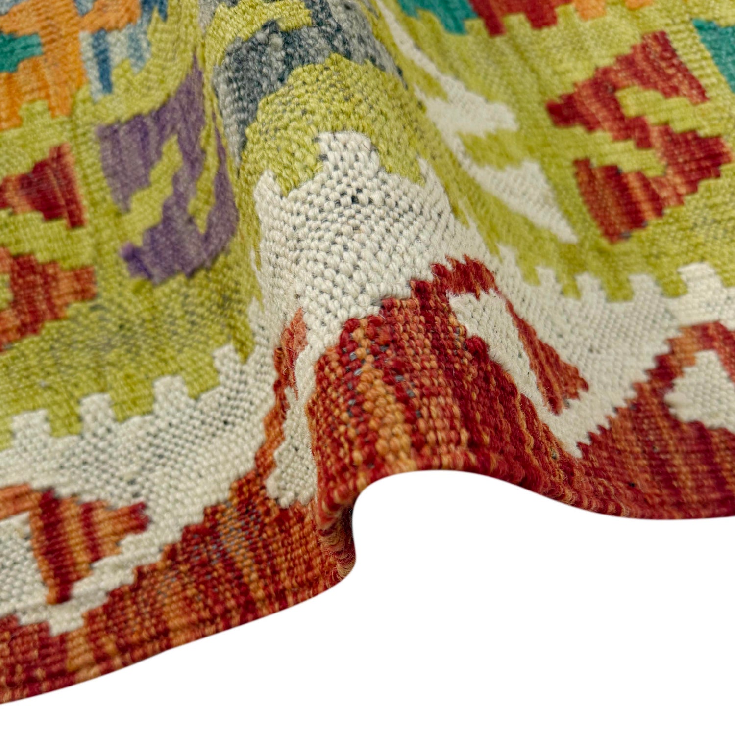 Handmade Vegetable Kelim 4' 10" x 6' 8" (ft) - No. G38897