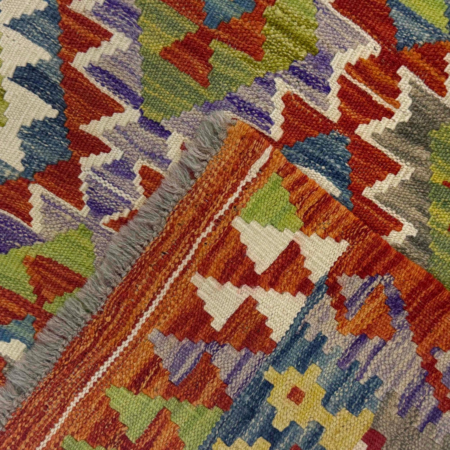 Handmade Vegetable Kilim 3' 5" x 4" 11" (ft) - No. G38900