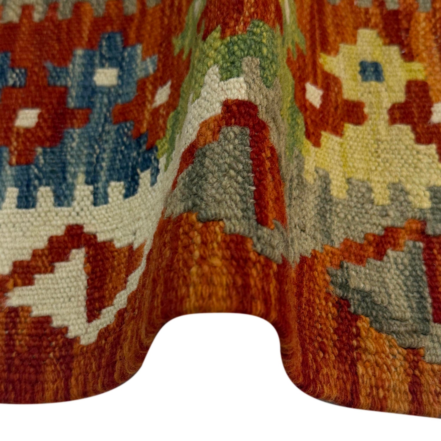 Handmade Vegetable Kilim 3' 5" x 4" 11" (ft) - No. G38900