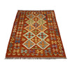 Handmade Vegetable Kelim 4' 2" x 5" 8" (ft) - No. G38904