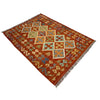 Handmade Vegetable Kelim 4' 2" x 5" 8" (ft) - No. G38904