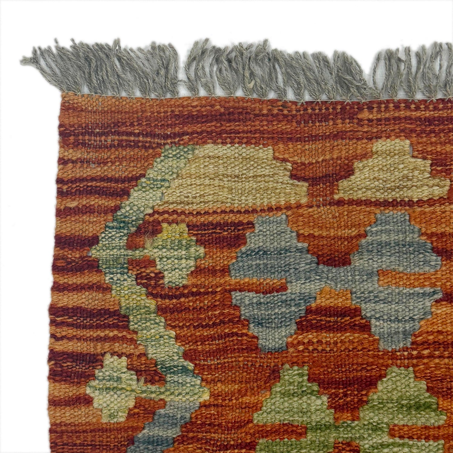 Handmade Vegetable Kelim 4' 2" x 5" 8" (ft) - No. G38904