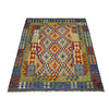 Handmade Vegetable Kilim 5' 0" x 6' 5" (ft) - No. G38908