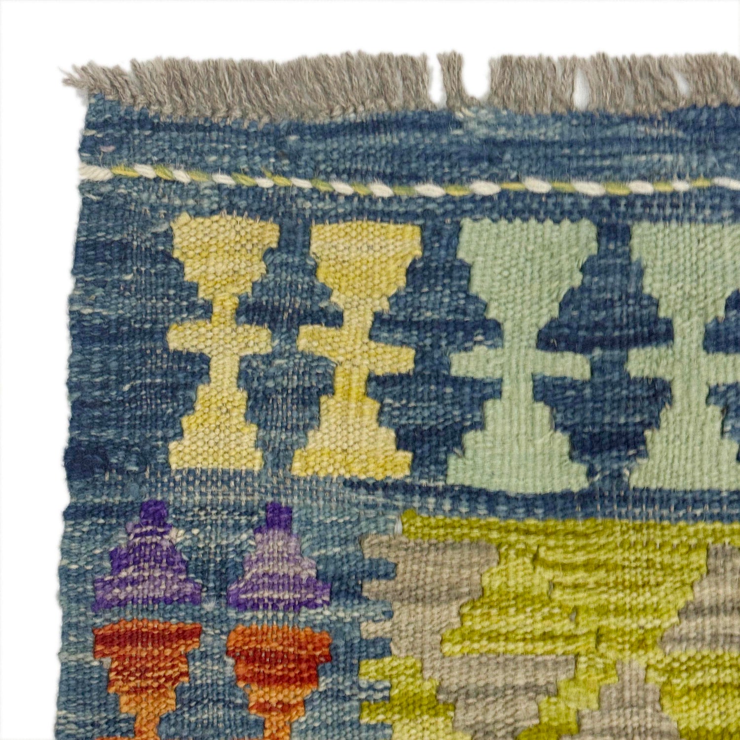 Handmade Vegetable Kilim 5' 0" x 6' 5" (ft) - No. G38908