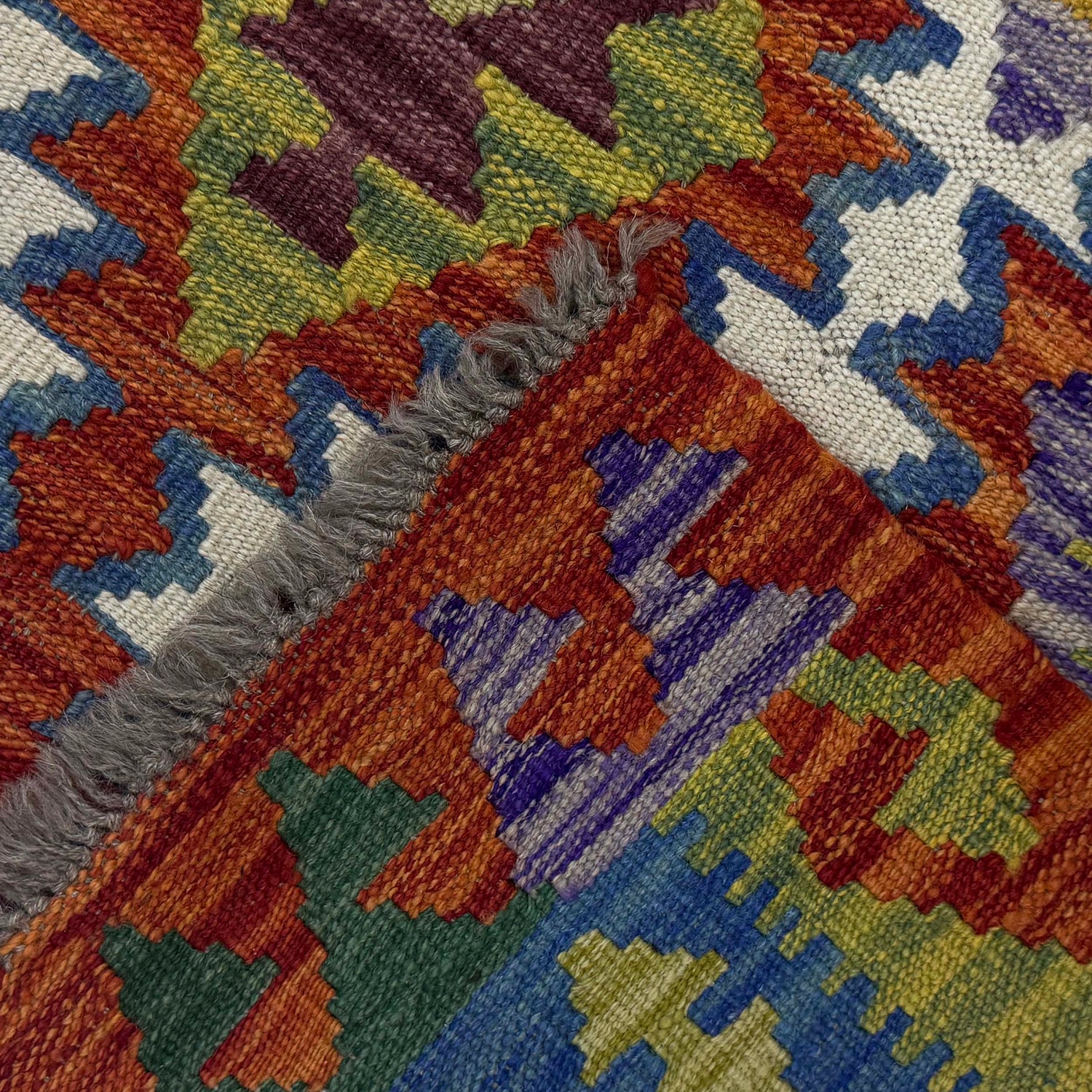 Handmade Vegetable Kilim 3' 5" x 4" 11" (ft) - No. G38910