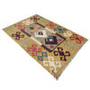 Handmade Vegetable Kilim 3' 2" x 4' 11" (ft) - No. G38911