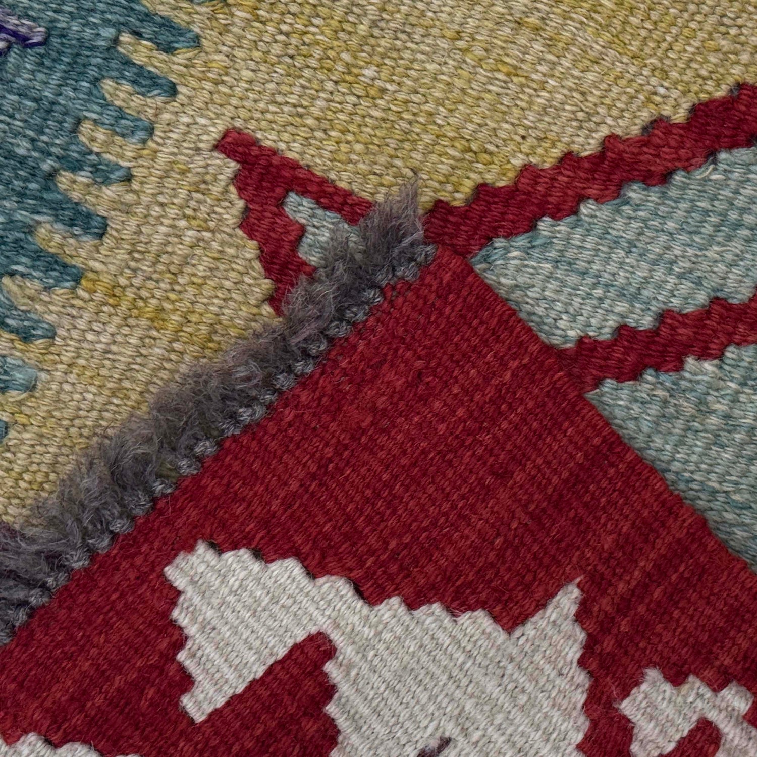 Handmade Vegetable Kelim 3' 1" x 4" 11" (ft) - No. G38914