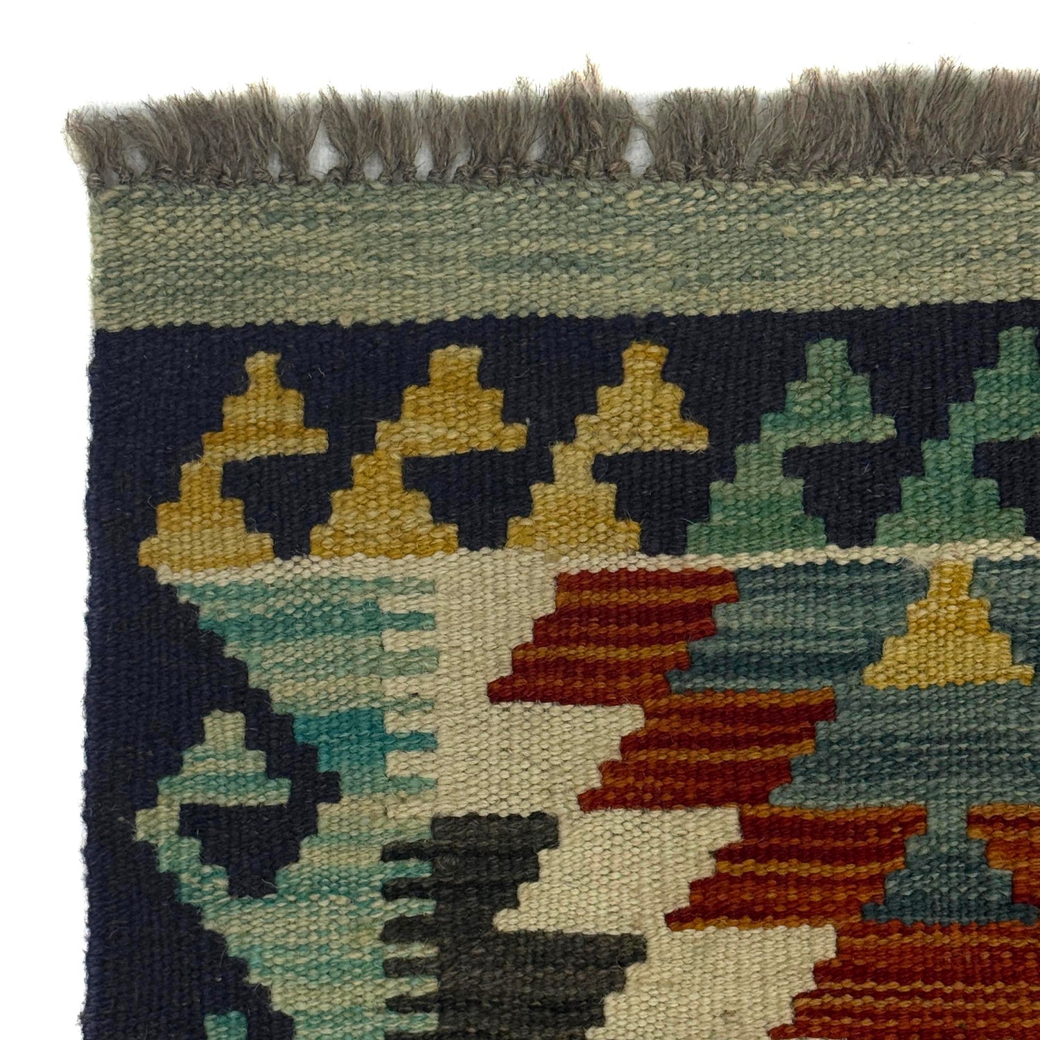 Handmade Vegetable Kilim 3' 3" x 4" 10" (ft) - No. G38916