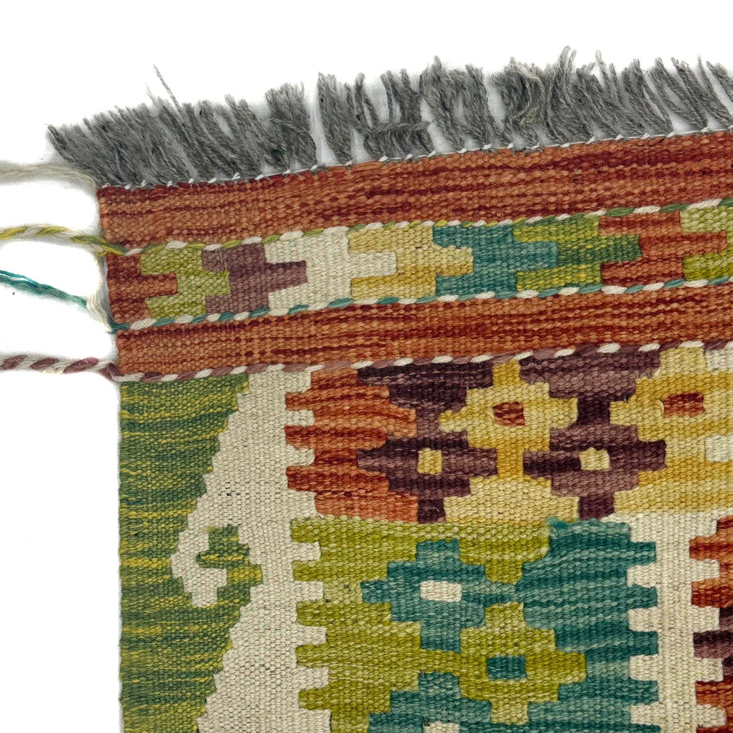 Handmade Vegetable Kelim 3' 3" x 5" 0" (ft) - No. G38917