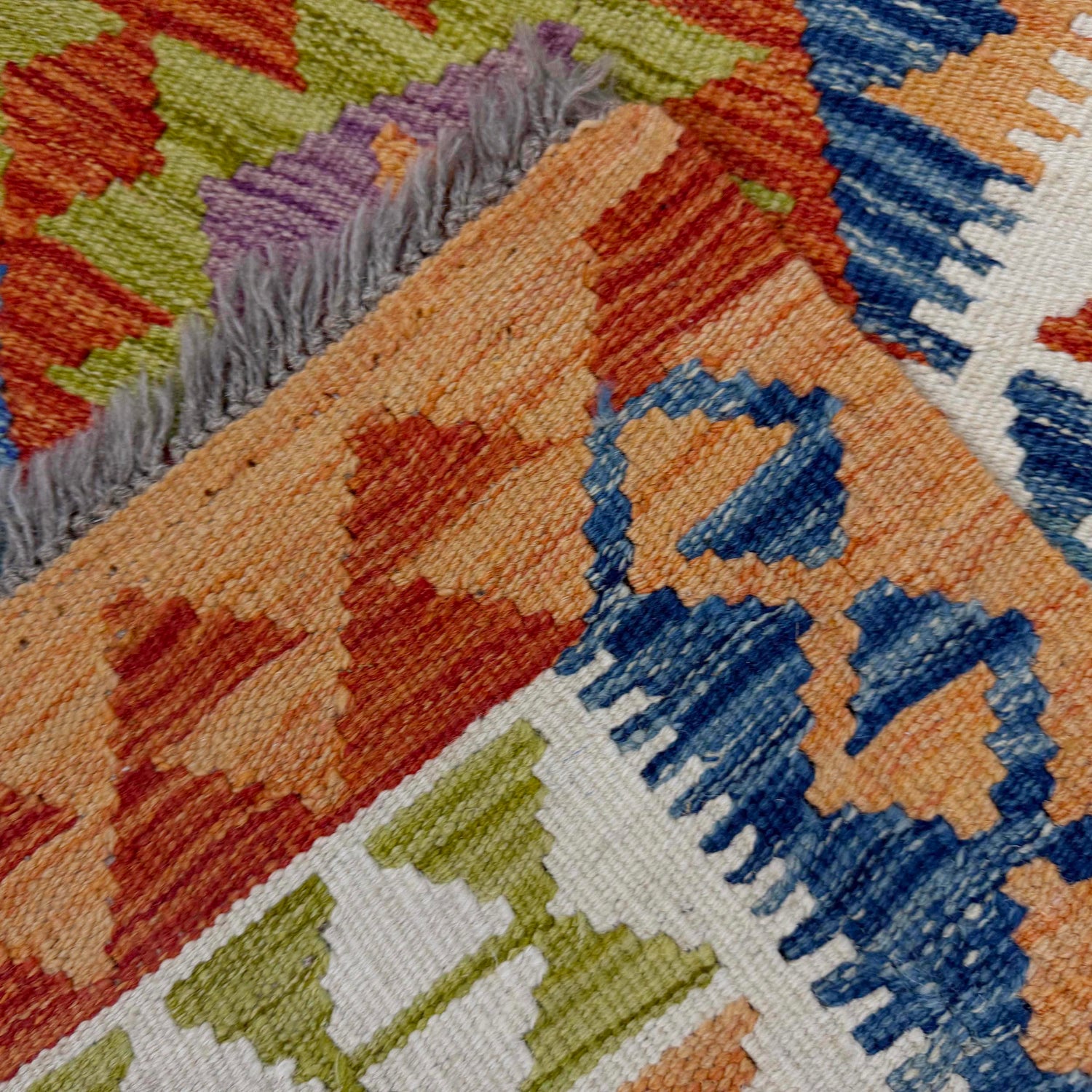 Handmade Vegetable Kelim 3' 5" x 5" 3" (ft) - No. G38924