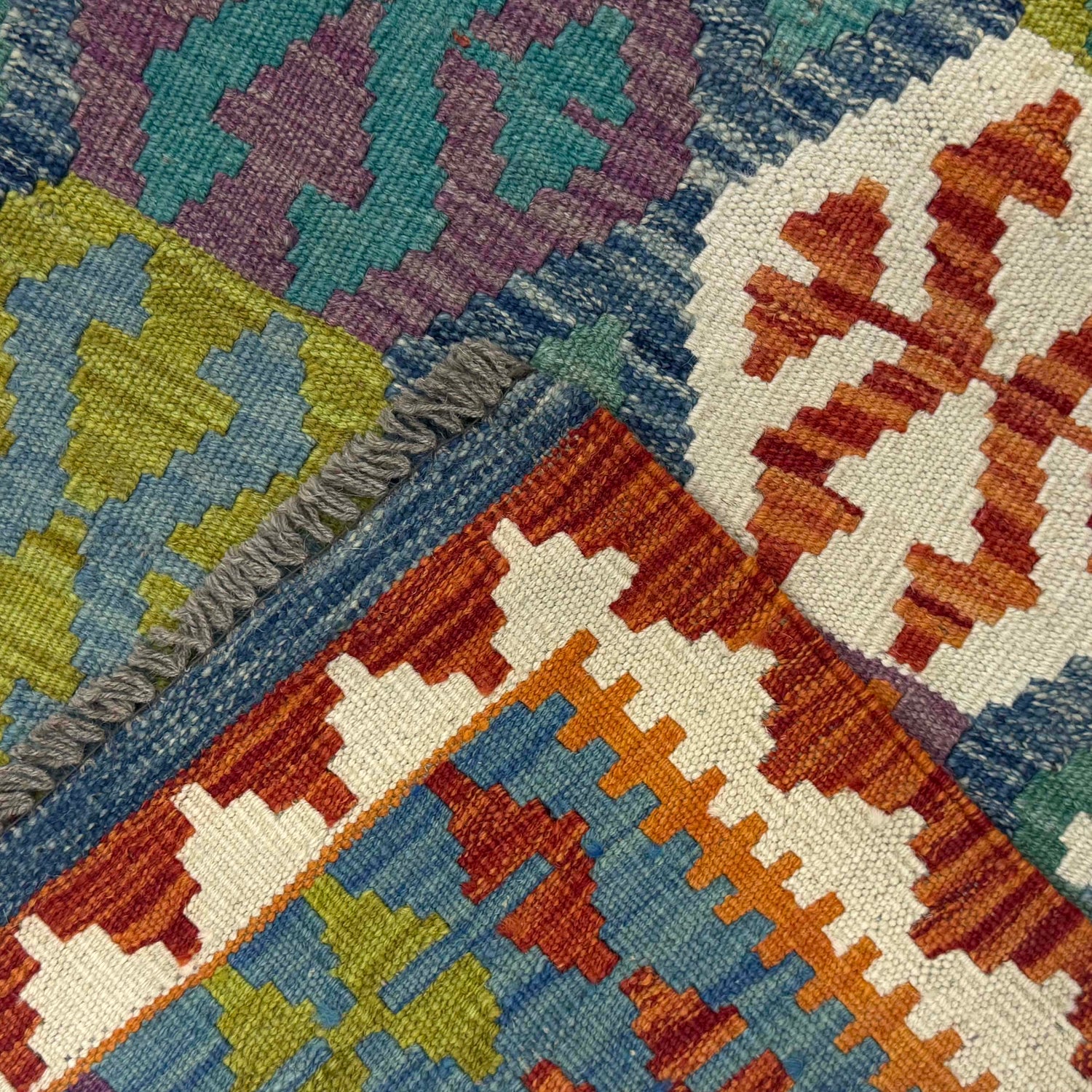 Handmade Vegetable Kelim 3' 6" x 5" 3" (ft) - No. G38925