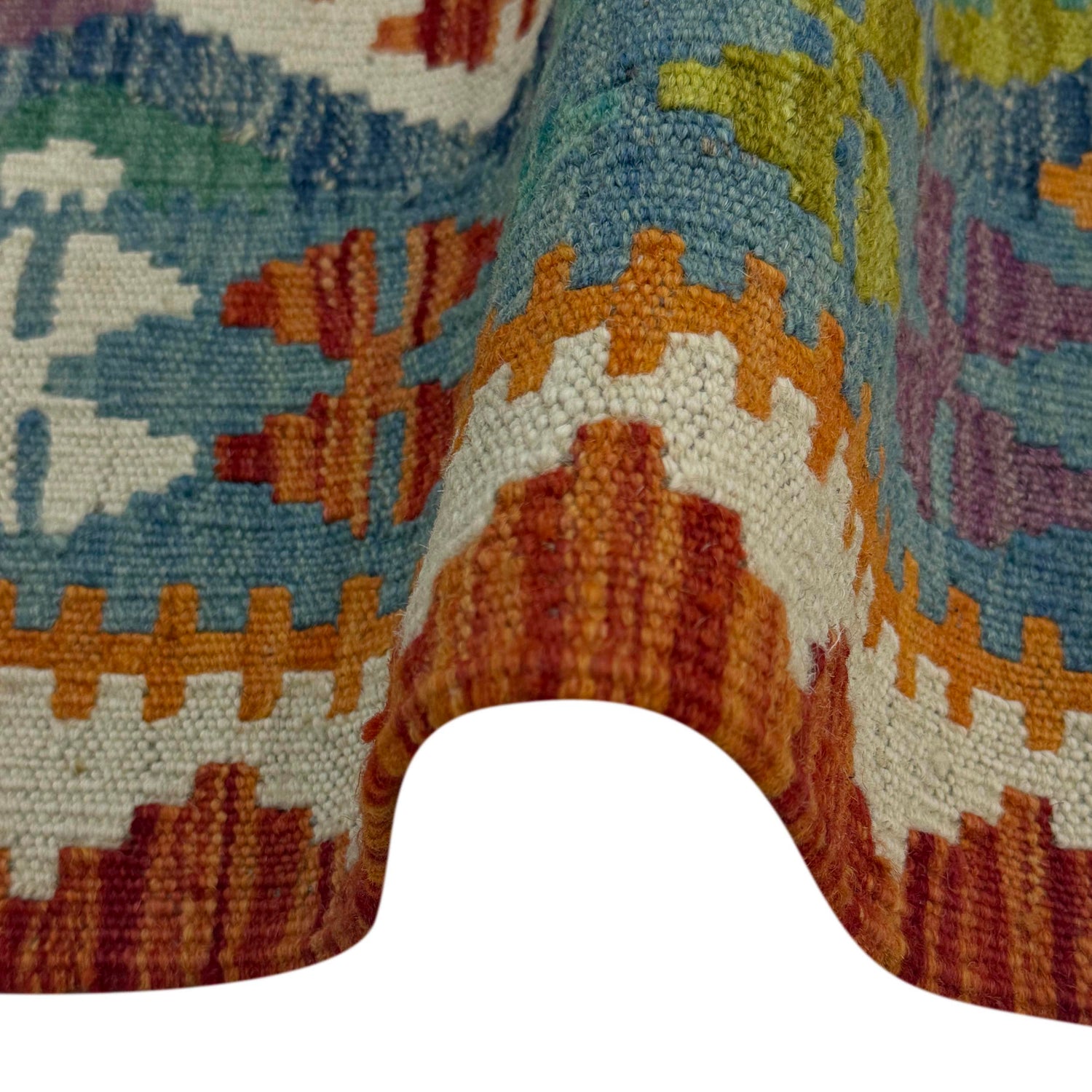 Handmade Vegetable Kelim 3' 6" x 5" 3" (ft) - No. G38925