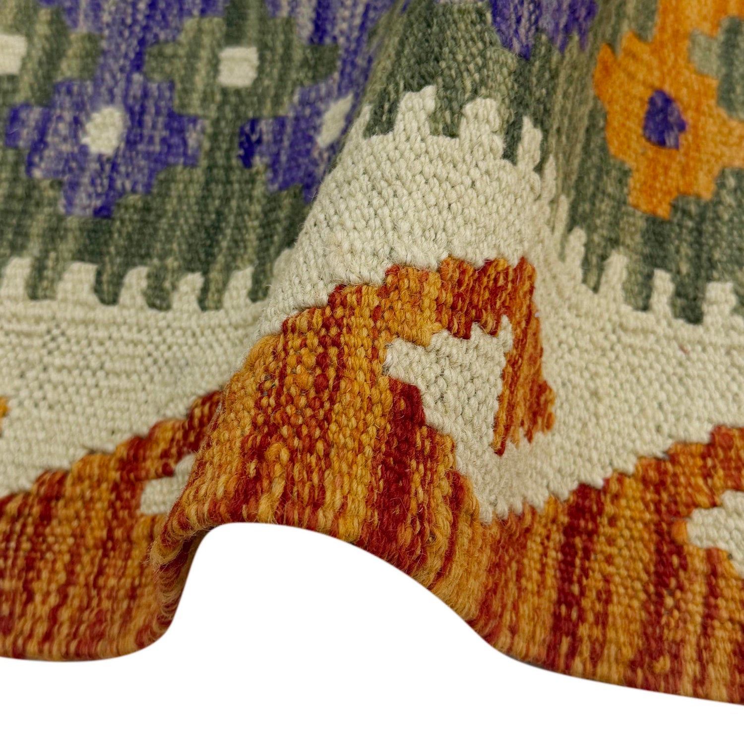 Handmade Vegetable Kelim 4' 10" x 6' 7" (ft) - No. G38927