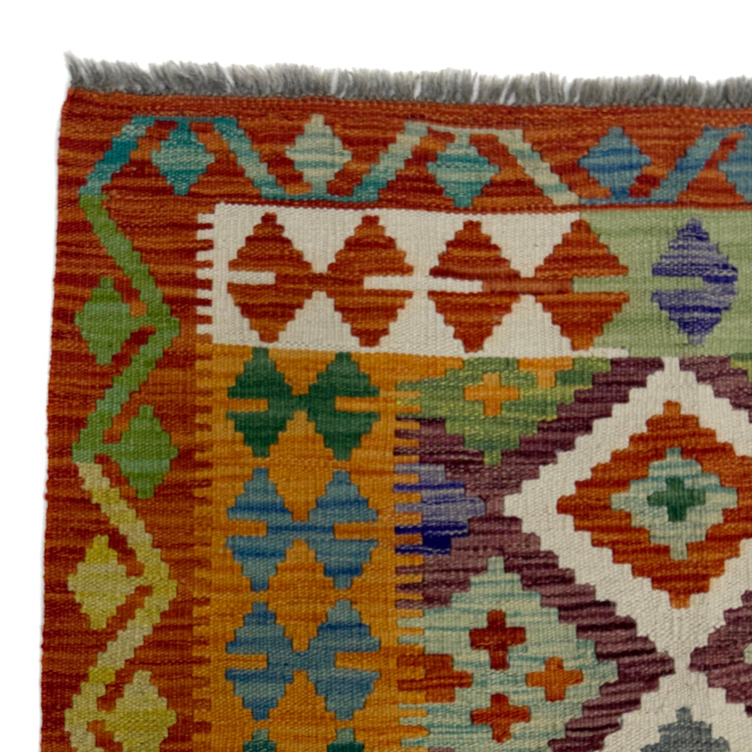 Handmade Vegetable Kelim 4' 11" x 6' 6" (ft) - No. G38928