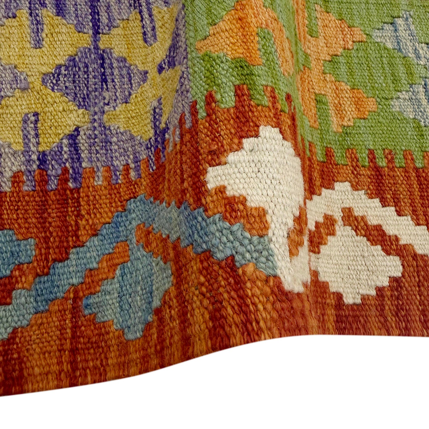 Handmade Vegetable Kelim 4' 11" x 6' 6" (ft) - No. G38928