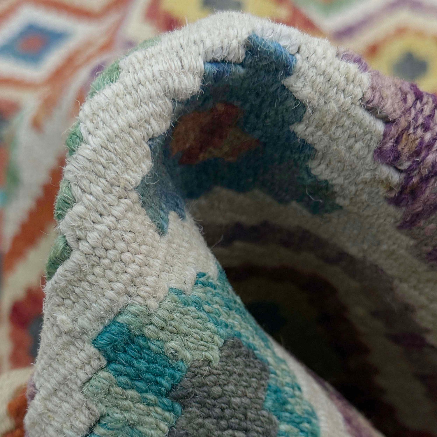 Handmade Vegetable Kilim 4' 11" x 6' 5" (ft) - No. G38929