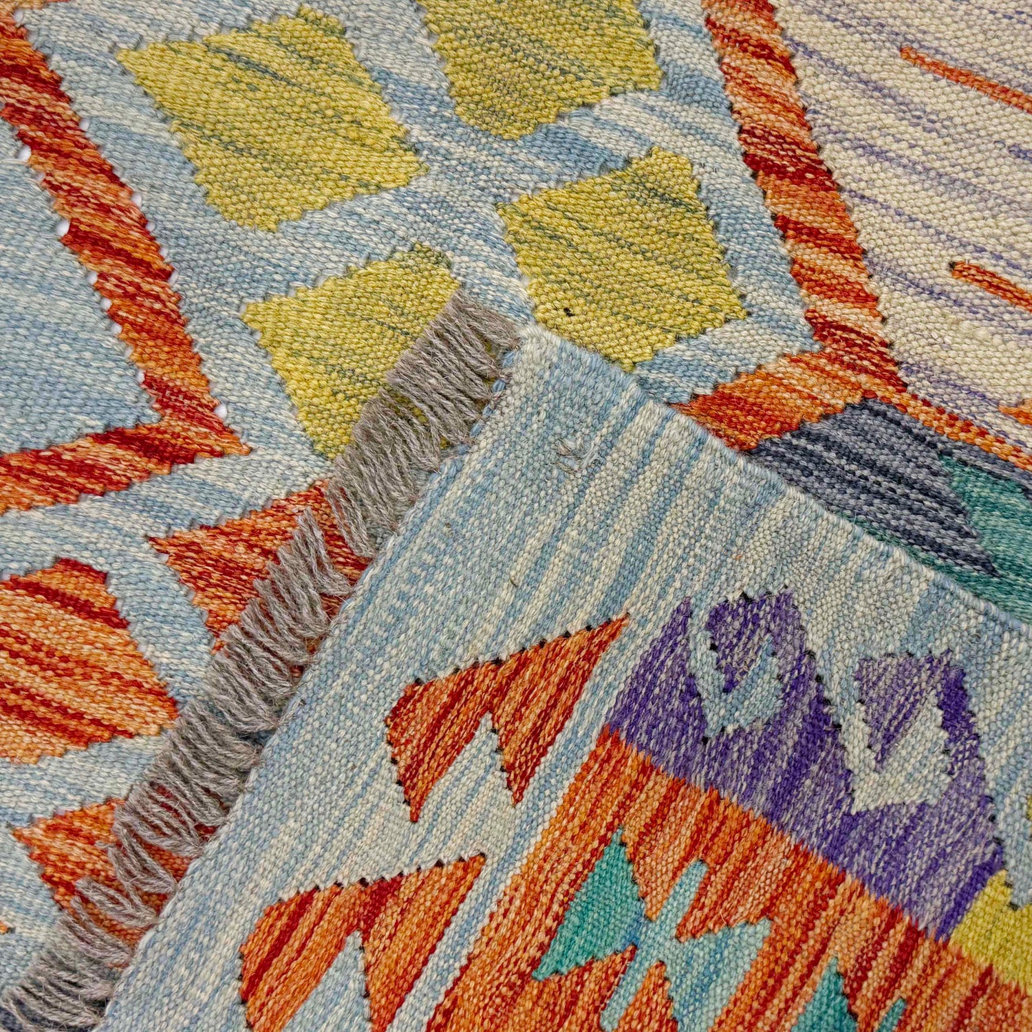 Handmade Vegetable Kilim 5' 11" x 8' 2" (ft) - No. G38931