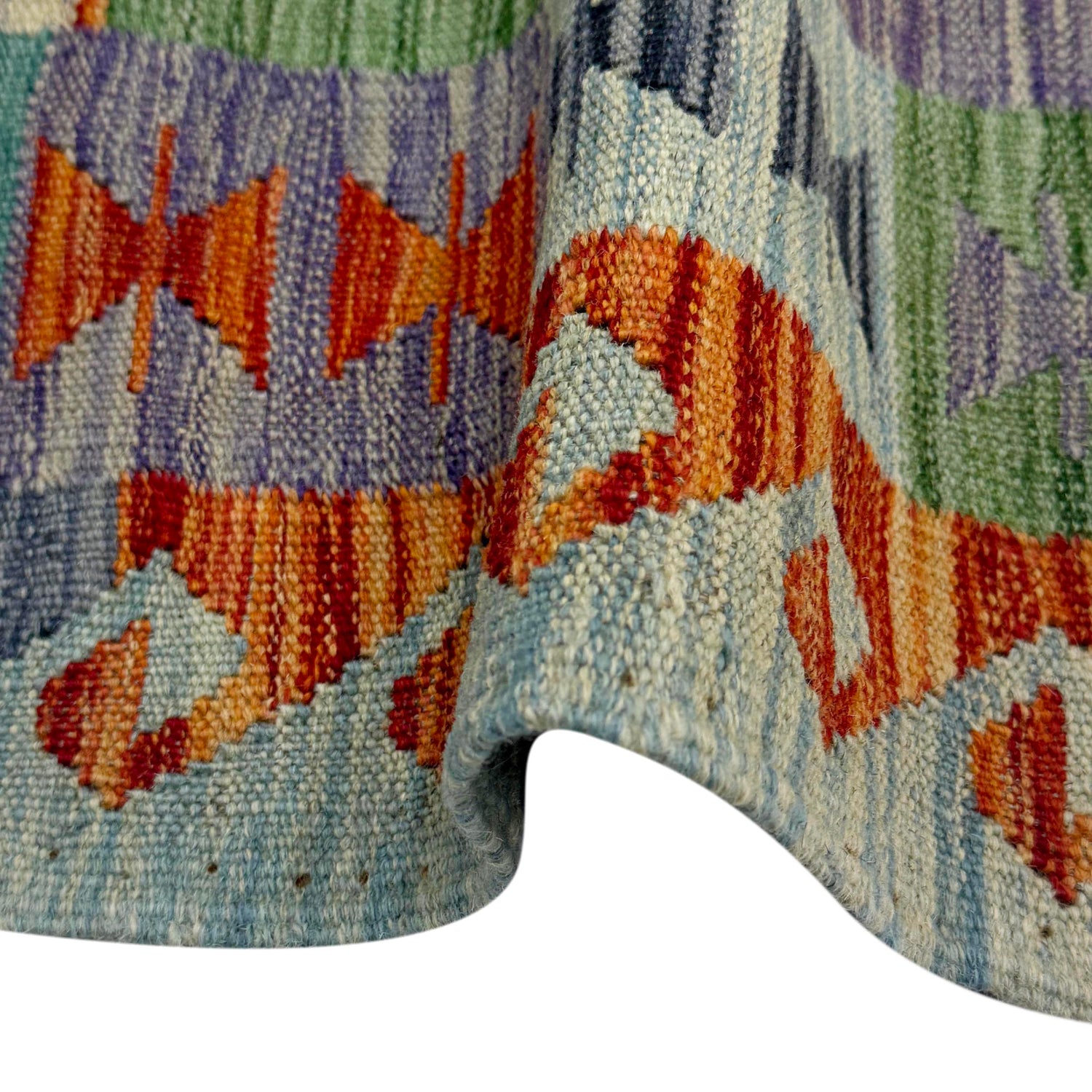 Handmade Vegetable Kilim 5' 11" x 8' 2" (ft) - No. G38931