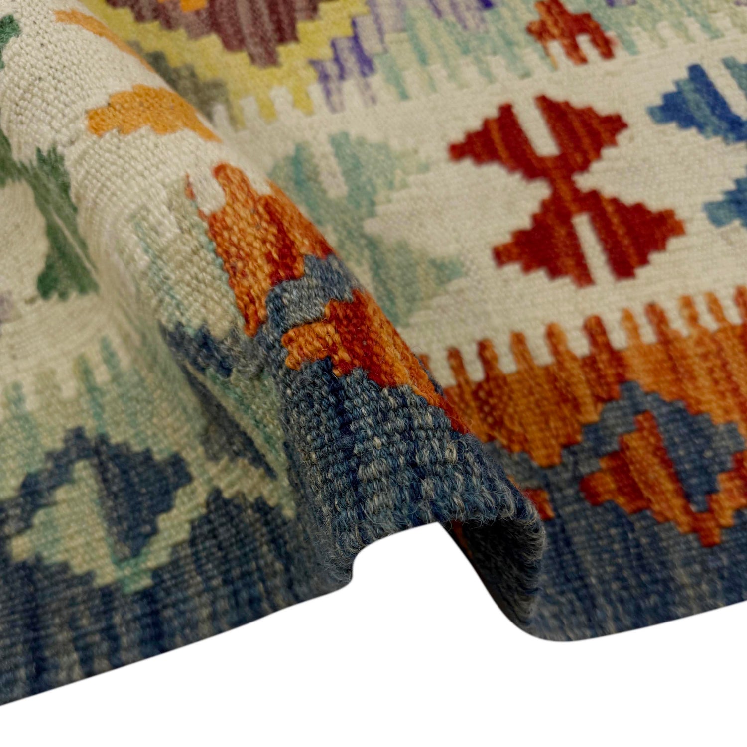 Handmade Vegetable Kelim 4' 10" x 6' 6" (ft) - No. G38933