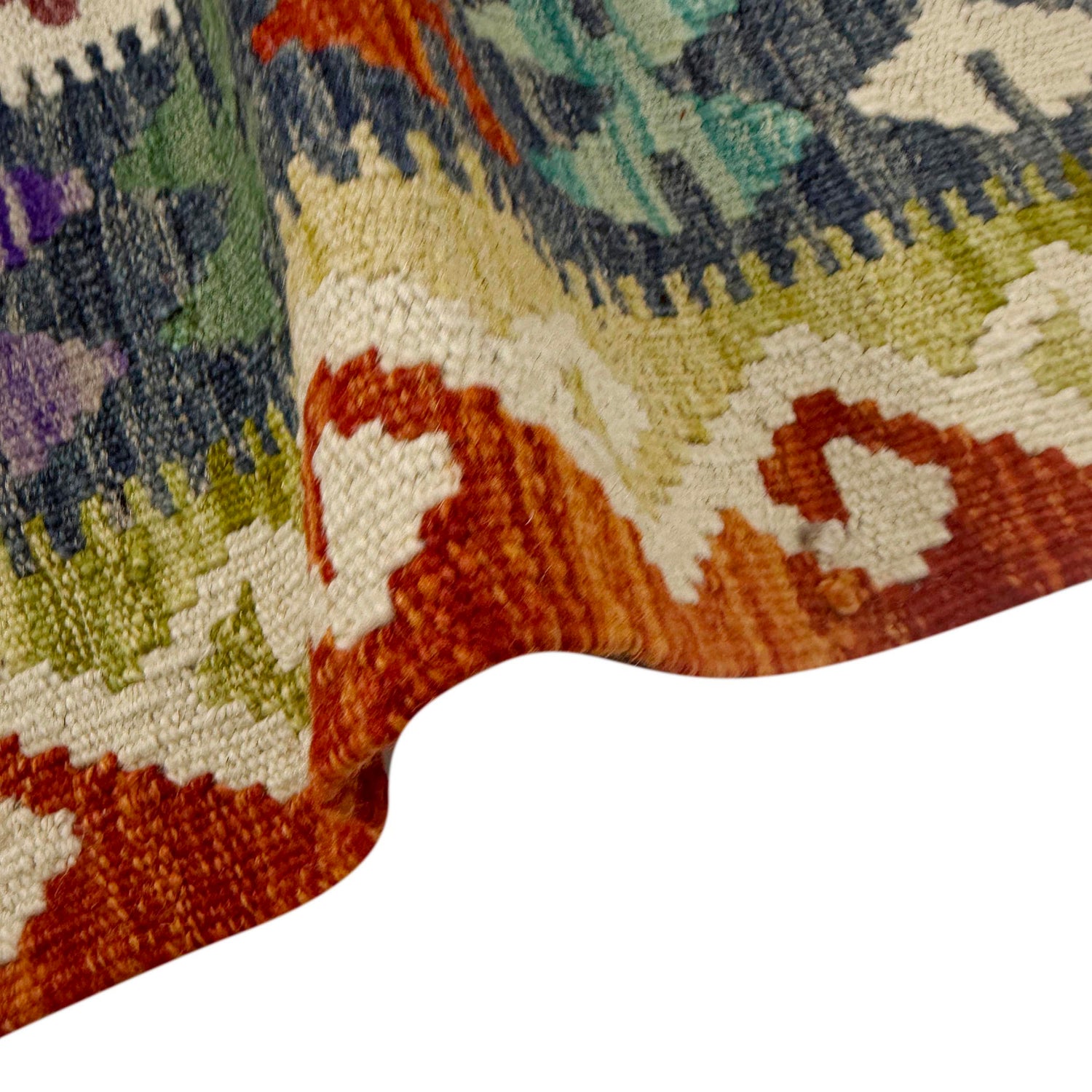 Handmade Vegetable Kilim 5' 1" x 6' 0" (ft) - No. G38934