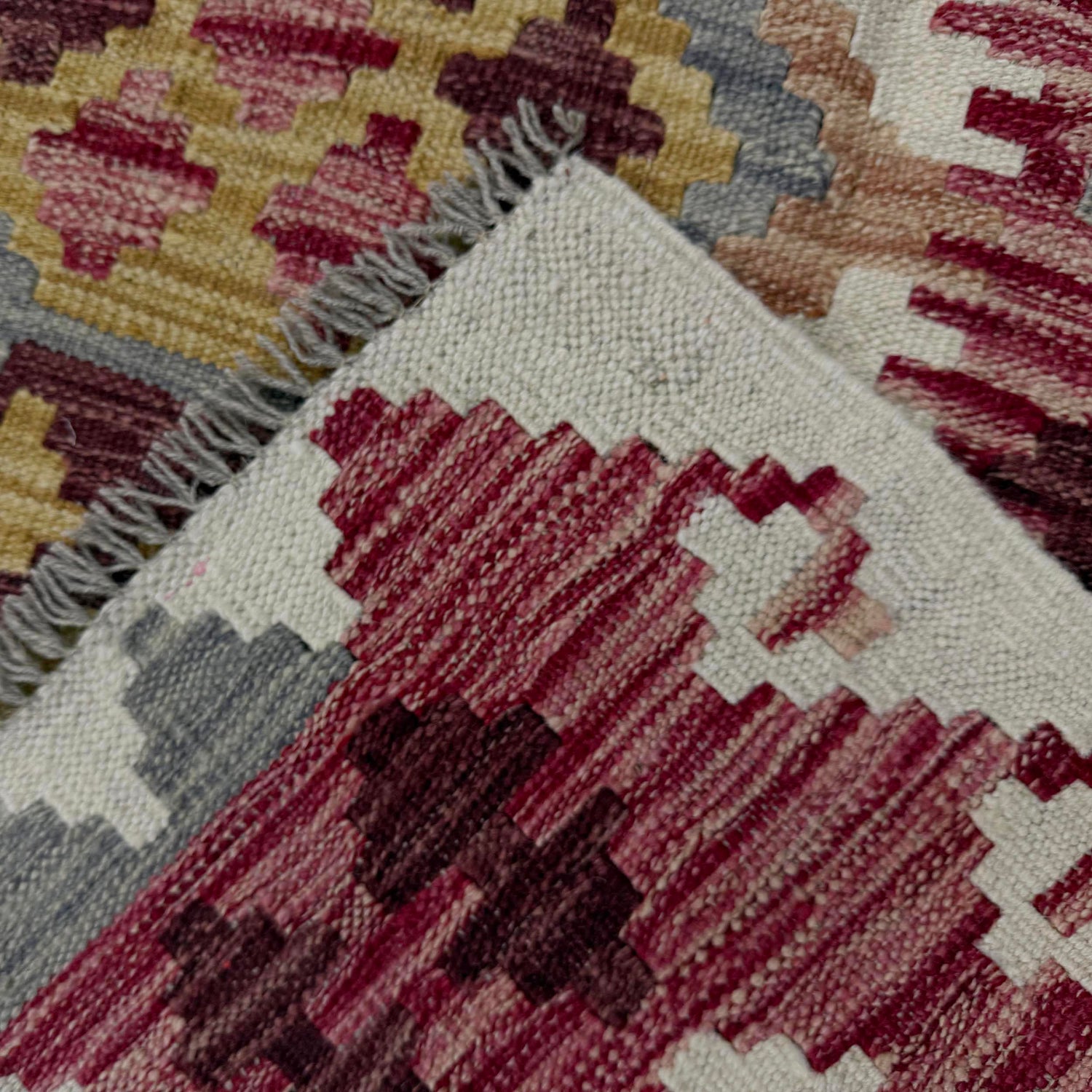 Handmade Vegetable Kelim 5' 0" x 6' 5" (ft) - No. G38935