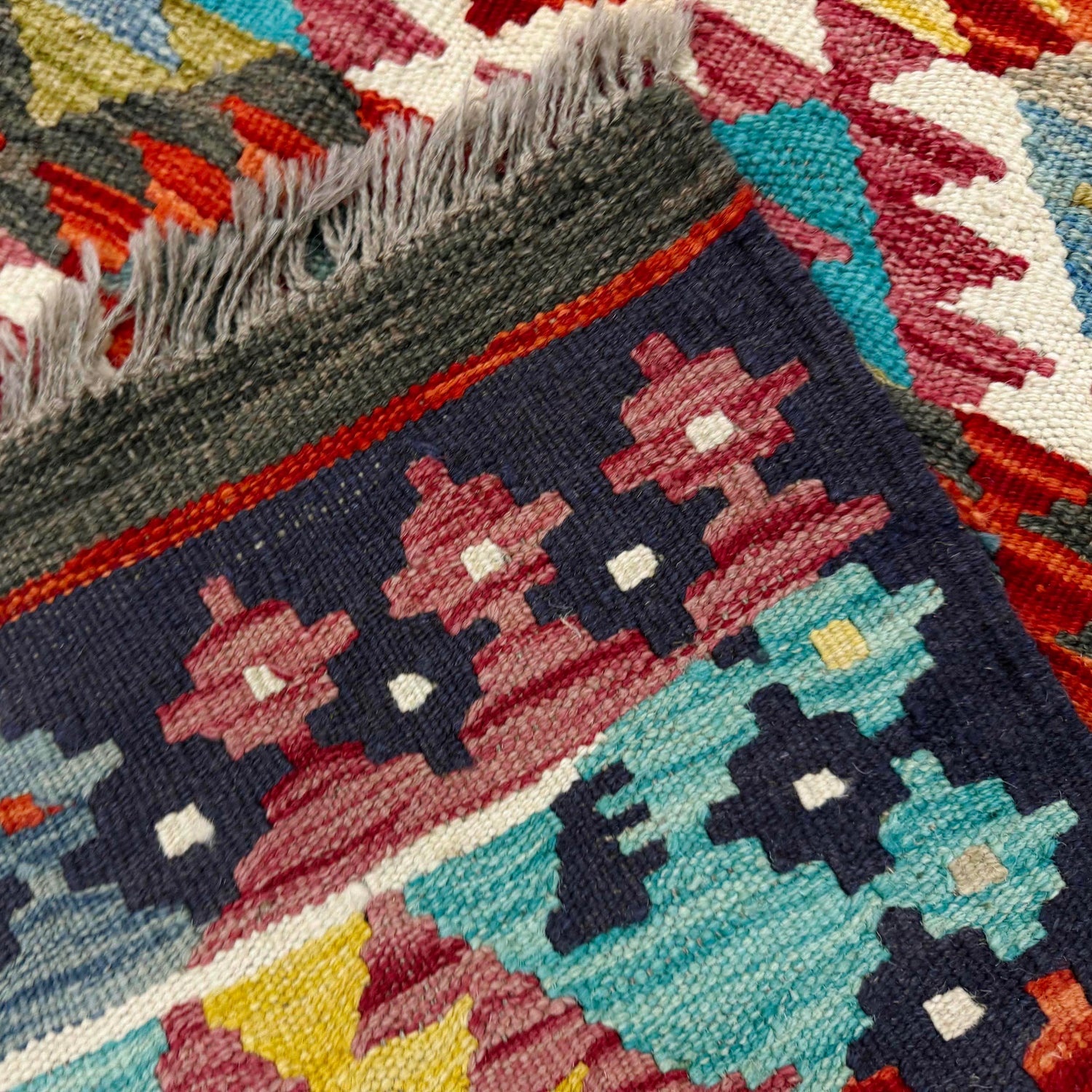 Handmade Vegetable Kilim 6' 0" x 8' 0" (ft) - No. G38936