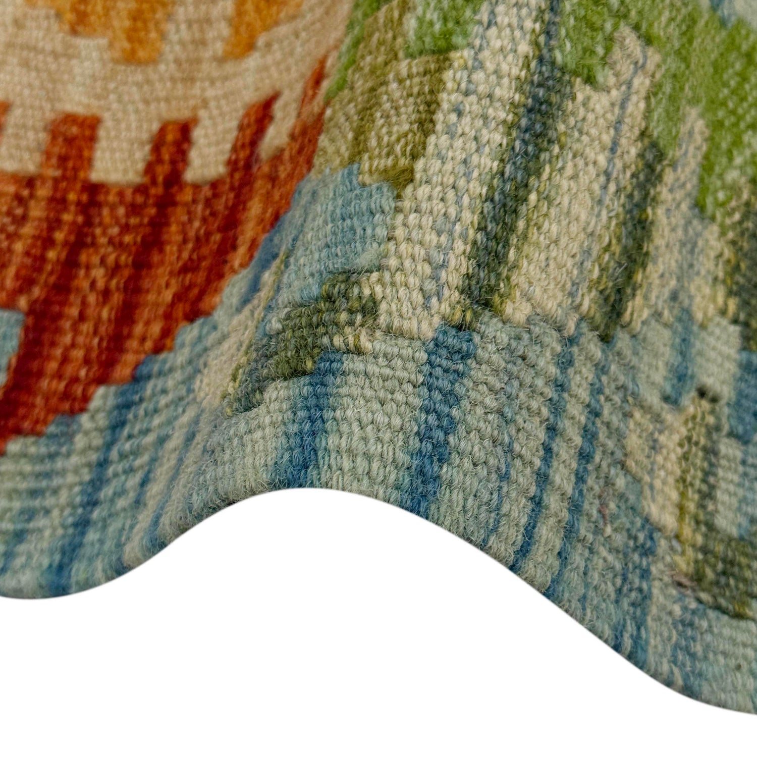 Handmade Vegetable Kelim 5' 0" x 6' 7" (ft) - No. G38937