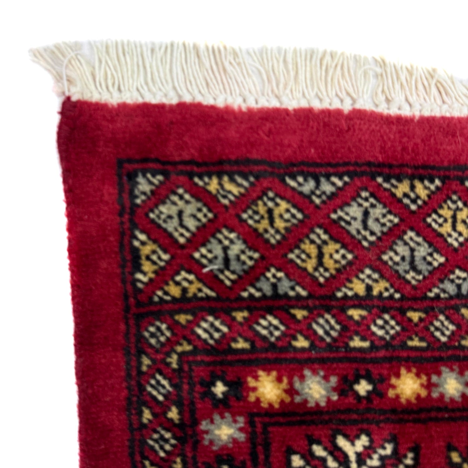 Hand Knotted Bokhara Wool Rug 4' 1" x 5' 10" (ft) - No. G39155