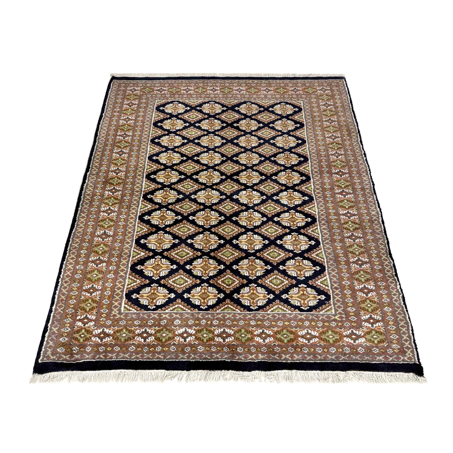 Jaldar Multi Color Hand Knotted Rug 4' 2" x 5' 11" (ft) - No. G39156