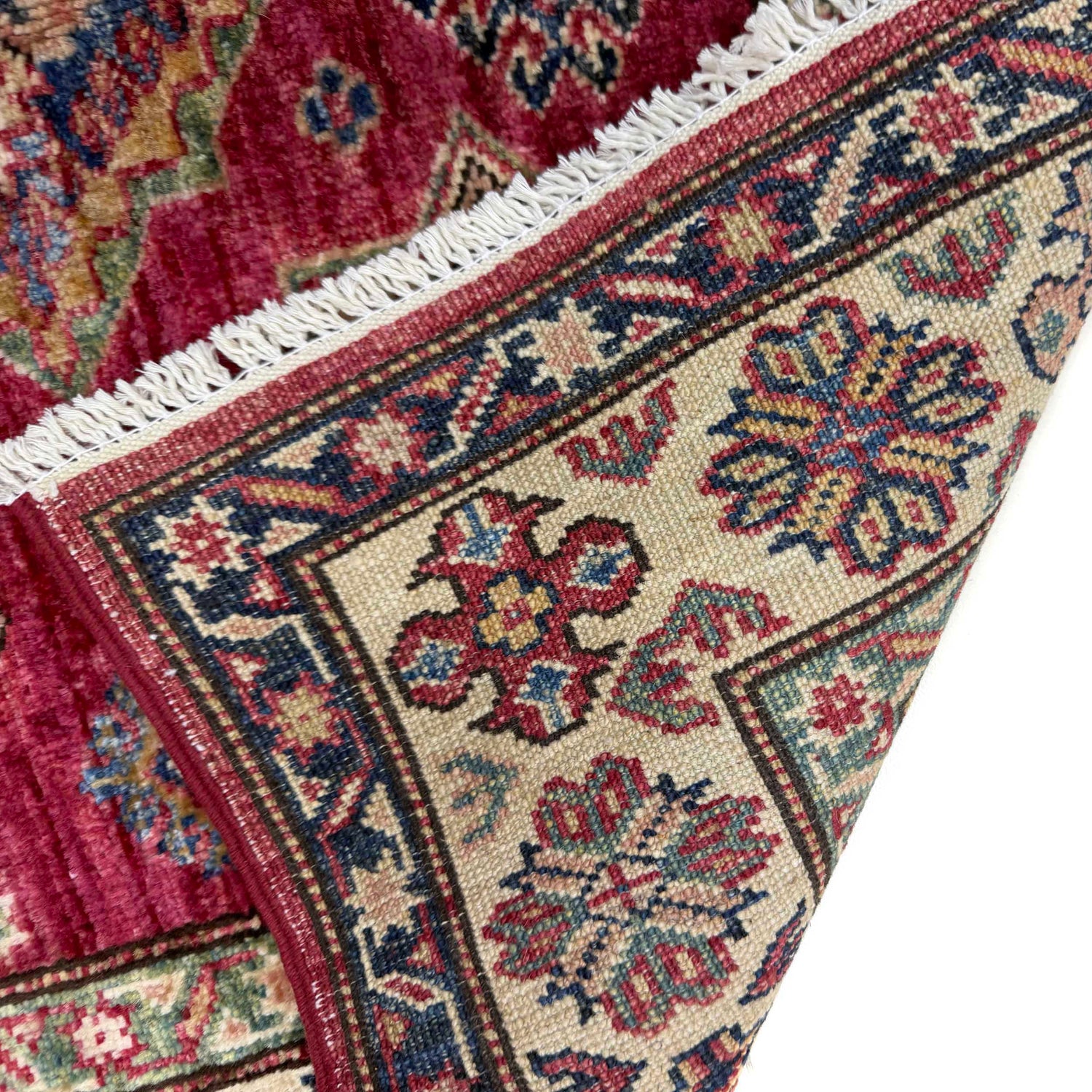 Fine Kazak Carpet 3' 5" x 4' 10" (ft) - No. G39608