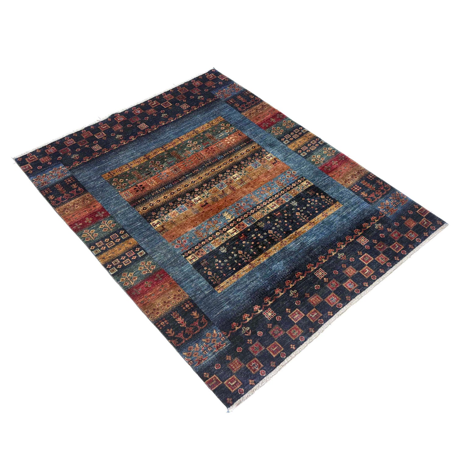 Shikargah Hunting Scene Carpet 5' 1" x 6' 4" (ft) - No. G39617