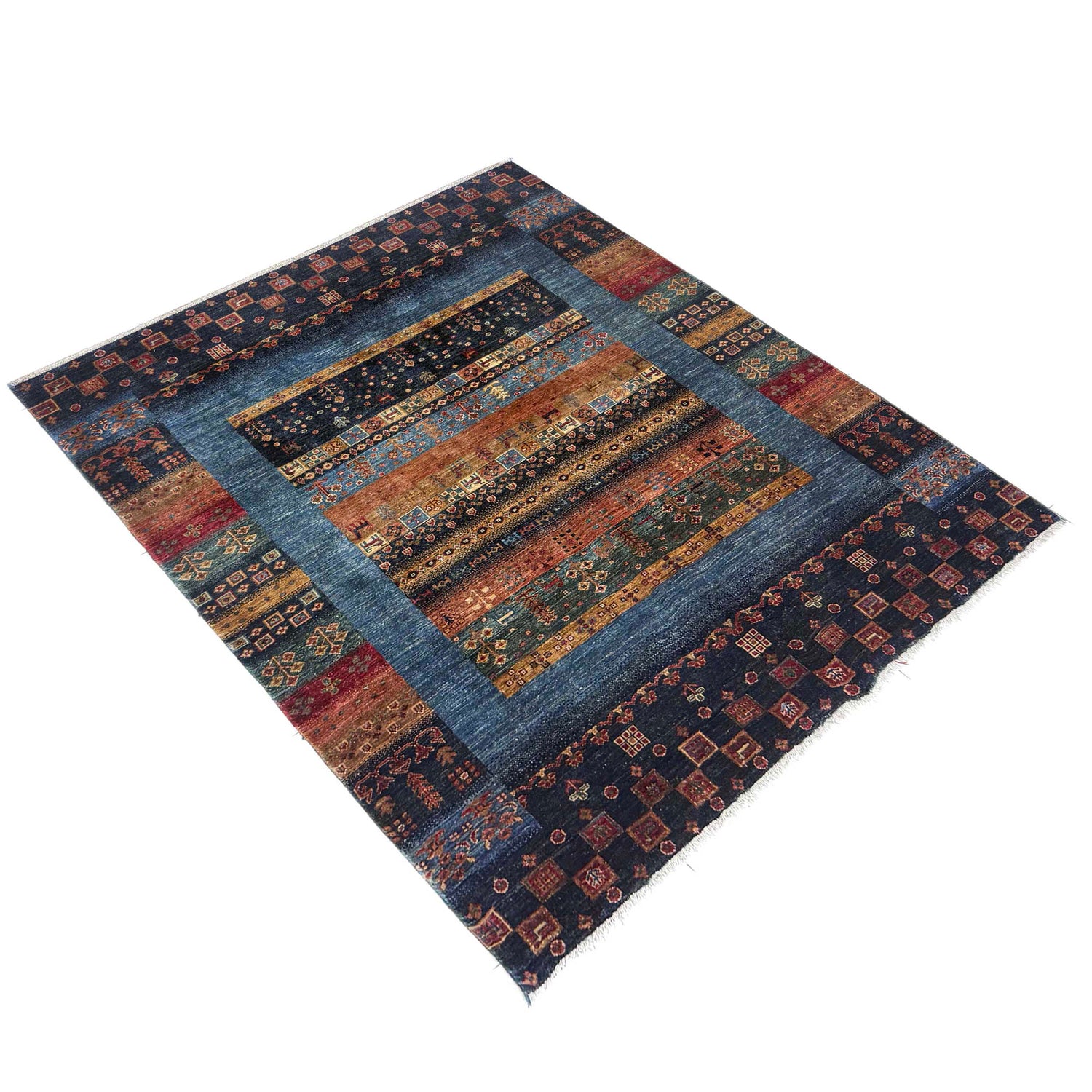 Shikargah Hunting Scene Carpet 5' 1" x 6' 4" (ft) - No. G39617